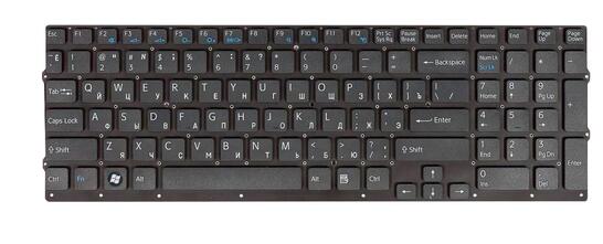Клавиатура для ноутбука Sony Vaio (VPC-EB) Black, (Black Frame) RU Клавиатура для ноутбука Sony Vaio (VPC-EB) Black, (Black Frame) RU - фото 2