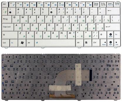 Клавиатура для ноутбука Asus EEE PC 1101 1101HA N10 N10E N10J White, RU Клавиатура для ноутбука Asus EEE PC 1101 1101HA N10 N10E N10J White, RU