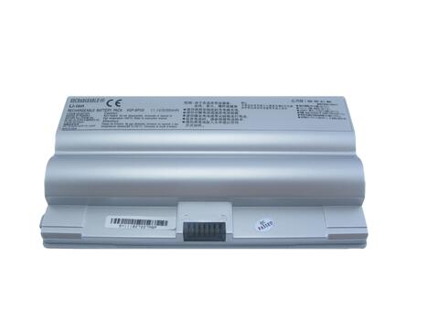 Аккумуляторная батарея для ноутбука Sony VAIO VGP-BPS8 VGN-FZ 11.1V Silver 5200mAh OEM