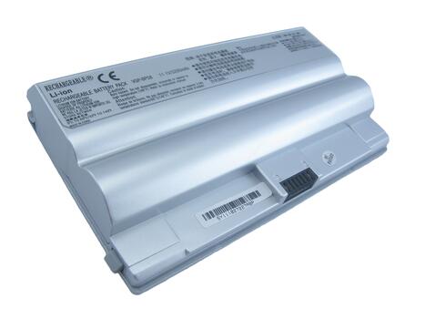 Аккумуляторная батарея для ноутбука Sony VAIO VGP-BPS8 VGN-FZ 11.1V Silver 5200mAh OEM - фото 2