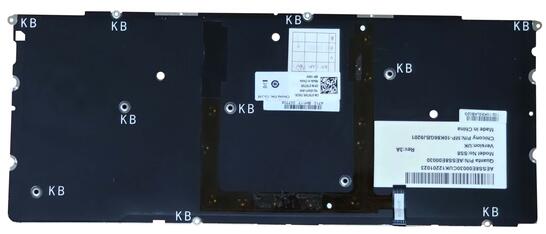 Клавиатура для ноутбука Dell XPS (15Z) с подсветкой (Light), Silver, (No Frame) RU/EN - фото 3
