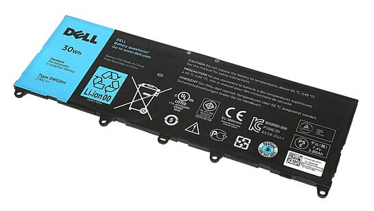 Аккумуляторная батарея для ноутбука Dell 0WGKH Latitude 10-ST2e 7.4V Black 3880mAh Orig - фото 6