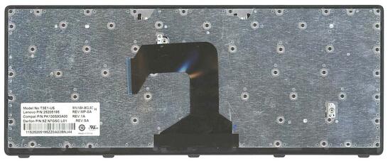 Клавиатура для ноутбука Lenovo IdeaPad (S300, S400, S405) Black, (Black Frame), RU - фото 3