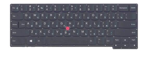 Клавиатура для ноутбука Lenovo ThinkPad carbon Gen 2 2014 (X1) с подсветкой (Light), с указателем (Point Stick) Black, No Frame, RU Клавиатура для ноутбука Lenovo ThinkPad carbon Gen 2 2014 (X1) с подсветкой (Light), с указателем (Point Stick) Black, No Frame, RU - фото 2