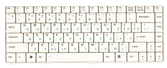 Клавиатура для ноутбука Asus (F80, F80S, F80CR, F80Q, F80L) White, RU Клавиатура для ноутбука Asus (F80, F80S, F80CR, F80Q, F80L) White, RU - фото 2