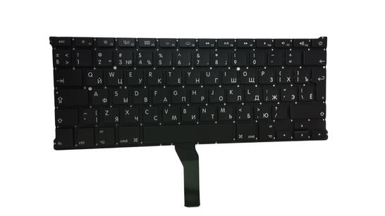 Клавиатура для ноутбука Apple MacBook Air 2011+ (A1369) с подсветкой (Light), Black, (No Frame), RU (вертикальный энтер) - фото 6
