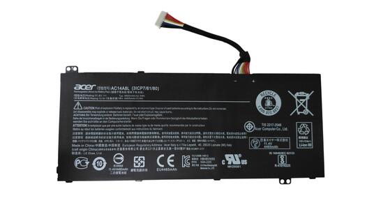 Аккумуляторная батарея для ноутбука Acer AC14A8L Aspire VN7-571G 11.4V Black 4465mAh - фото 6