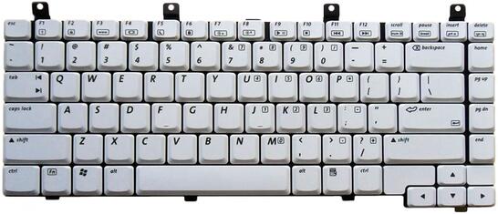 Клавиатура для ноутбука HP Pavilion DV4000, DV4100, DV4200, DV4300, DV4400 White, RU/EN - фото 2