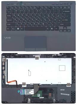 Клавиатура для ноутбука Sony Vaio (VPC-SB) Black, (Gray TopCase), RU Клавиатура для ноутбука Sony Vaio (VPC-SB) Black, (Gray TopCase), RU