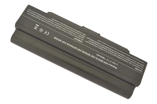Усиленная аккумуляторная батарея для ноутбука Sony VAIO VGP-BPS9B VGN-NR260E 11.1V Black 7800mAh OEM - фото 5
