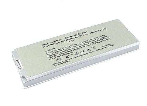 Аккумуляторная батарея для ноутбука Apple A1185 10.8V White 4800mAh OEM