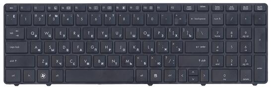 Клавиатура для ноутбука HP ProBook (6560B, 6565B, 6570, 6575B) Black, (Black Frame) RU - фото 2