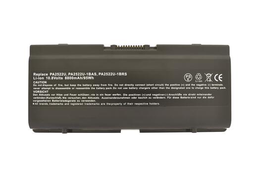 Усиленная аккумуляторная батарея для ноутбука Toshiba PA2522U Satellite A25 10.8V Black 8800mAh OEM