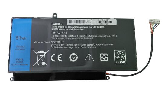 Аккумуляторная батарея для ноутбука Dell VH748 Vostro 5560 11.1V Black 4600mAh OEM - фото 6