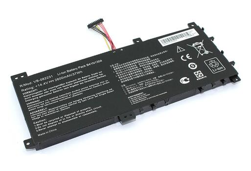Аккумуляторная батарея для ноутбука Asus B41N1304 Asus VivoBook V451 14.4V Black 2600mAh OEM Аккумуляторная батарея для ноутбука Asus B41N1304 Asus VivoBook V451 14.4V Black 2600mAh OEM
