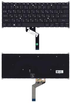Клавиатура для ноутбука Acer Aspire Swift 5 SF514-52T с подсветкой (Light), Black, RU