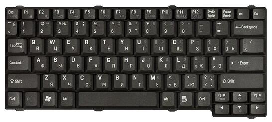 Клавиатура Toshiba Satellite (L10, L15, L20, L25, L30, L35, L100, L110, L120 series, Tecra L2) Black, RU - фото 2