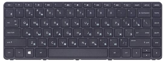 Клавиатура для ноутбука HP Pavilion (14-E) Black, (Black Frame) RU - фото 7