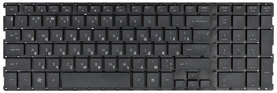 Клавиатура для ноутбука HP ProBook (4510S, 4515S, 4710S, 4750S) Black,  (No Frame) RU (горизонтальный энтер) Клавиатура для ноутбука HP ProBook (4510S, 4515S, 4710S, 4750S) Black,  (No Frame) RU (горизонтальный энтер) - фото 2