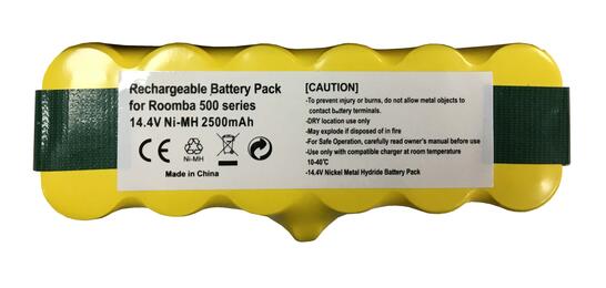Аккумулятор для пылесоса iRobot Roomba 500 2500mAh 14.4V желтый - фото 2