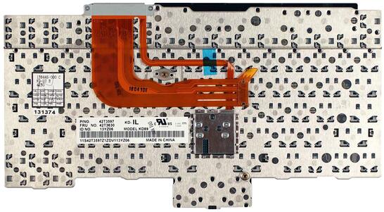 Клавиатура для ноутбука Lenovo ThinkPad (X300, X301) с указателем (Point Stick) Black, RU - фото 3