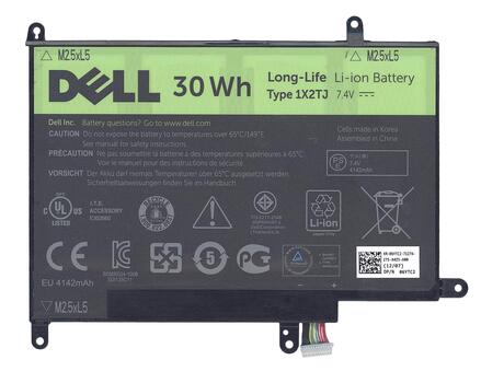Аккумуляторная батарея для планшета Dell 1X2TJ ST-LST01 7.4V Black 4142mAhr Orig Аккумуляторная батарея для планшета Dell 1X2TJ ST-LST01 7.4V Black 4142mAhr Orig