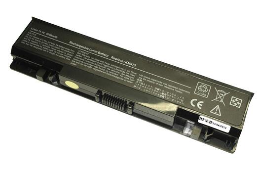 Аккумуляторная батарея для ноутбука Dell KM973 Studio 1737 11.1V Black 5200mAh OEM