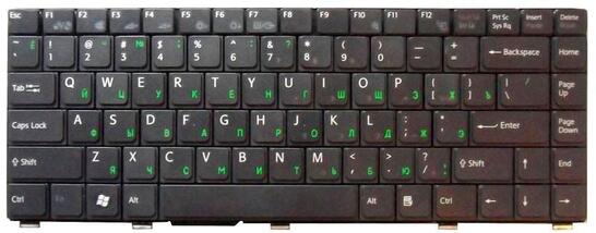 Клавиатура для ноутбука Sony Vaio (VGN-SZ) Black, RU Клавиатура для ноутбука Sony Vaio (VGN-SZ) Black, RU - фото 2