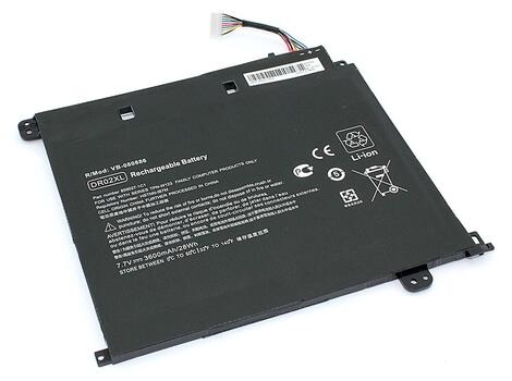 Аккумуляторная батарея для ноутбука HP DR02XL Chromebook 11 G5 7.7V Black 3600mAh OEM