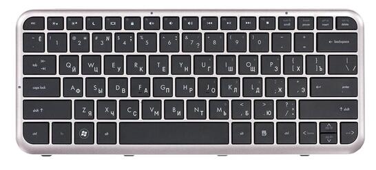 Клавиатура для ноутбука HP Pavilion (DM3-1000) Black, (Silver Frame) RU - фото 7