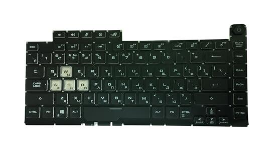 Клавиатура для ноутбука Asus G531GT GL531 G532 G512L, с подсветкой (Light), Black, (No Frame), RU