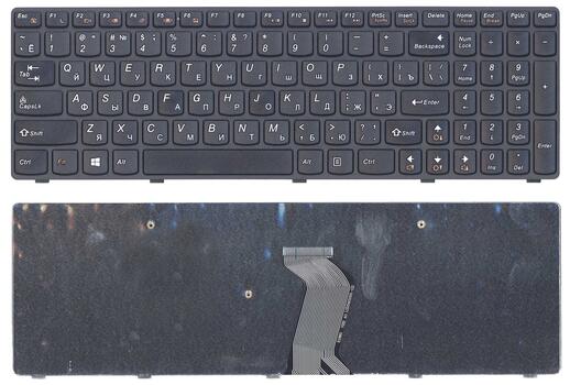 Клавиатура для ноутбука Lenovo IdeaPad (G500, G700), Black, (Black Frame) RU - фото 6