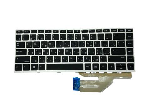 Клавиатура для HP ProBook (430 G5) Silver, (Silver Frame), RU