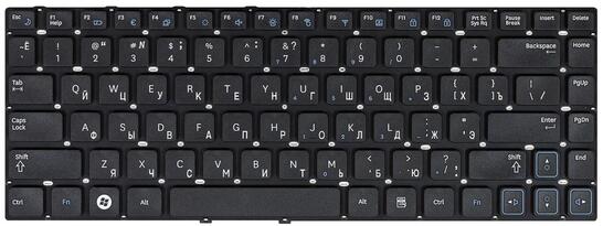 Клавиатура для ноутбука Samsung (RC410) Black, (No Frame), RU/EN - фото 7