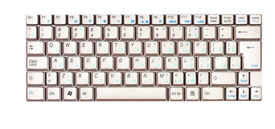 Клавиатура для ноутбука Asus (U1, U1E, U1F, U2, U2E) Silver, RU - фото 2