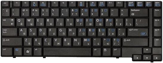 Клавиатура для ноутбука HP Compaq 6710B, 6710S, 6715B, 6715S Black Original RU - фото 2