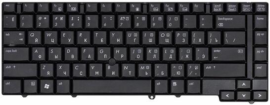 Клавиатура для ноутбука HP Elitebook (6930, 6930P) с указателем (Point Stick), Black, RU - фото 7