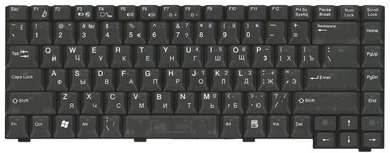 Клавиатура для ноутбука Fujitsu Amilo M1437, M1439, D7850 Black, RU - фото 7