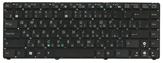 Клавиатура для ноутбука Asus EEE PC 1201, 1215, 1225, U20, VX6 Eee PC Lamborghini Black, (No Frame) RU Клавиатура для ноутбука Asus EEE PC 1201, 1215, 1225, U20, VX6 Eee PC Lamborghini Black, (No Frame) RU - фото 2