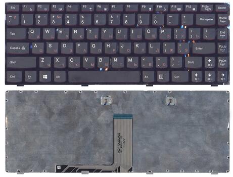 Клавиатура для ноутбука Lenovo IdeaPad (Y410P) Black, (Black Frame), RU