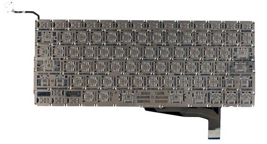 Клавиатура для ноутбука Apple MacBook Pro (A1286) (2011, 2012 года) с подсветкой (Light), Black, (No Frame), без (SD), RU (горизонтальный энтер) Клавиатура для ноутбука Apple MacBook Pro (A1286) (2011, 2012 года) с подсветкой (Light), Black, (No Frame), без (SD), RU (горизонтальный энтер) - фото 3
