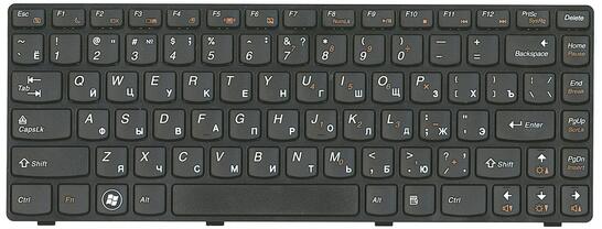 Клавиатура для ноутбука Lenovo IdeaPad (B470, G470, G470AH, G470GH, G475, V470, V470c, Z470, Z475), Black, (Black Frame), RU Клавиатура для ноутбука Lenovo IdeaPad (B470, G470, G470AH, G470GH, G475, V470, V470c, Z470, Z475), Black, (Black Frame), RU - фото 2