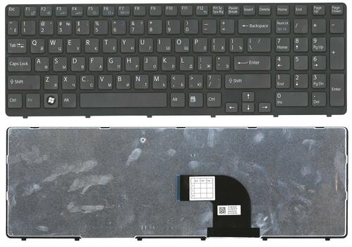 Клавиатура для ноутбука Sony Vaio (SVE15, SVE1511V1R) Black, (Black Frame) RU Клавиатура для ноутбука Sony Vaio (SVE15, SVE1511V1R) Black, (Black Frame) RU