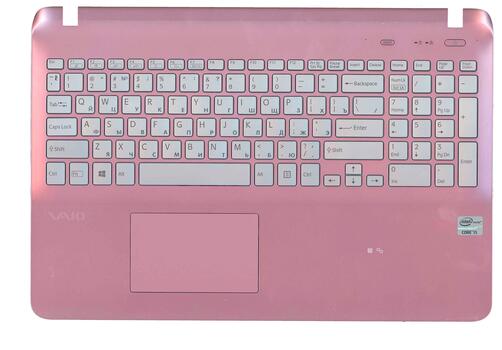 Клавиатура для ноутбука Sony FIT 15 (SVF15) Gray, (Pink TopCase), RU - фото 7