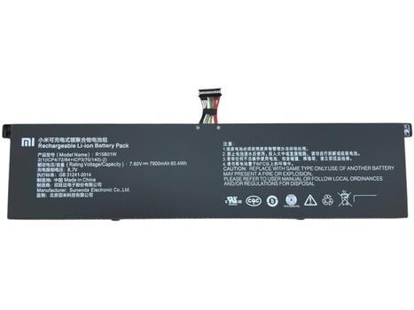 Аккумуляторная батарея для ноутбука Xiaomi R15B01W Mi Pro 15.6 7.6V Black 7900mAh OEM