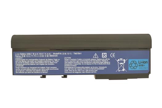 Усиленная аккумуляторная батарея для ноутбука Acer BTP-ANJ1 Aspire 3620 11.1V Black 6600mAh OEM