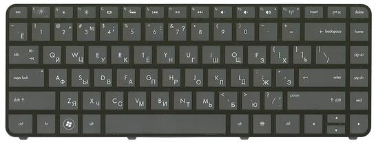 Клавиатура для ноутбука HP Pavilion (DM4-3000) с подсветкой (Light), Black, (Black Frame) RU - фото 2
