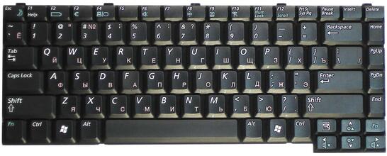 Клавиатура для ноутбука Samsung (P28, P29) Black RU - фото 2