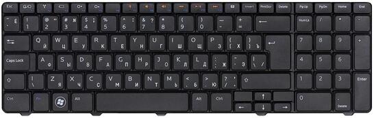 Клавиатура для ноутбука Dell Inspiron (N7010) Black, RU (вертикальный энтер) - фото 2