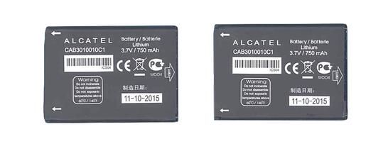 Аккумуляторная батарея для смартфона Alcatel CAB3010010C1 One Touch 108 3.7V Black 750mAh 2.78Wh